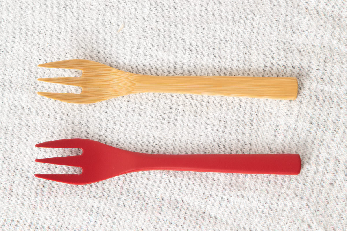 Kids Fork (Natural, Red) / Moso Bamboo / Oita-JPN 211114