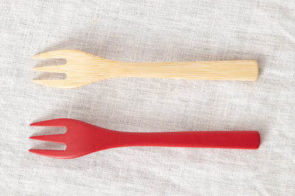 Kids Fork (Natural, Red) / Moso Bamboo / Oita-JPN 211114
