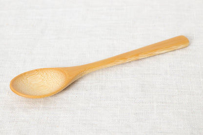 Kids Spoon (Oval, Round / Natural, Red) / Moso Bamboo / Oita-JPN 211115