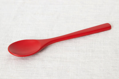 Kids Spoon (Oval, Round / Natural, Red) / Moso Bamboo / Oita-JPN 211115