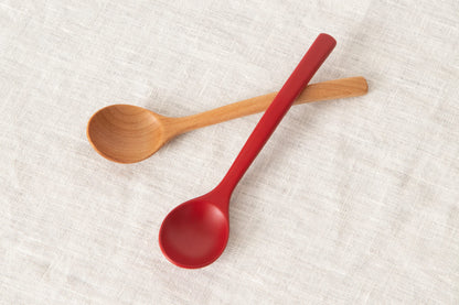 Dessert spoon “ARCH” [ Natural, Red ] / Japanese cherry birch / Ōita-JPN 211142