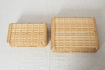 Organizing Basket Shallow / White Bamboo / Oita-JPN 850407