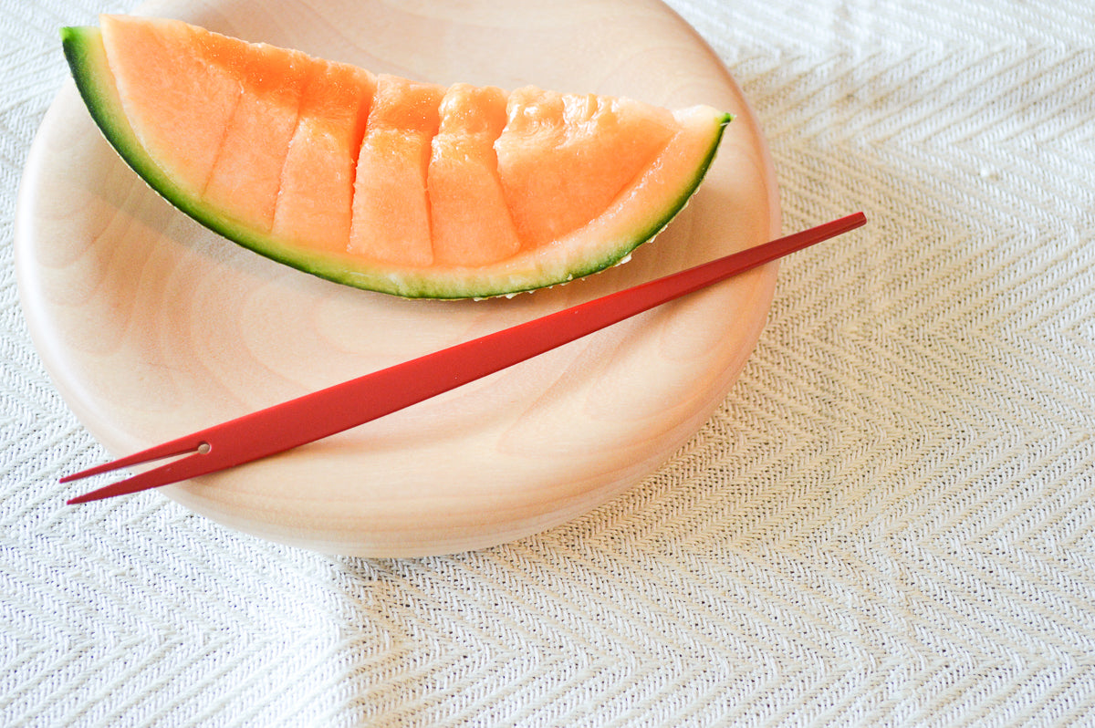 Fish Fork [ Natural, Red ] / Small, Large / Mōsō bamboo / Ōita-JPN 211106